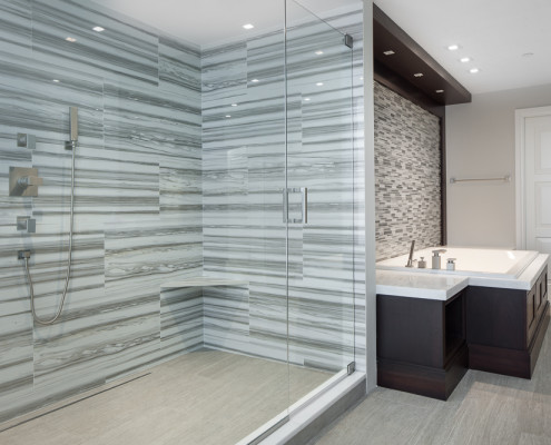 interior design master bath - with shower - after